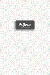 Ornate floral seamless texture, endless pattern