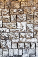 Wall built of natural stone. Can be used as background. Great background or texture.