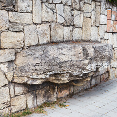 Wall built of natural stone. Can be used as background. Great background or texture.