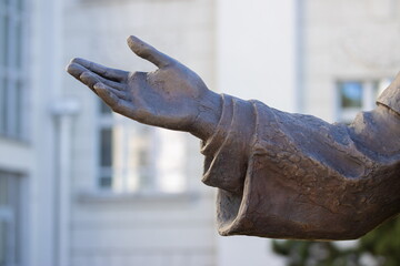 On the streets in Minsk in public places.
Bronze sculptures and statues, decoration of urban...