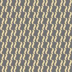 Seamless vector ornament. Modern background. Geometric modern golden wavy pattern