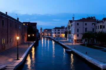 Quiet canal in venice