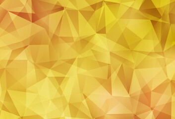Light Orange vector polygonal background.
