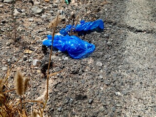 Virus Gloves on the ground