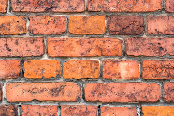 Obraz premium Grunge brick wall close up for use as background