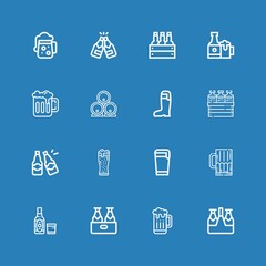 Editable 16 brew icons for web and mobile