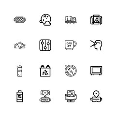 Editable 16 full icons for web and mobile