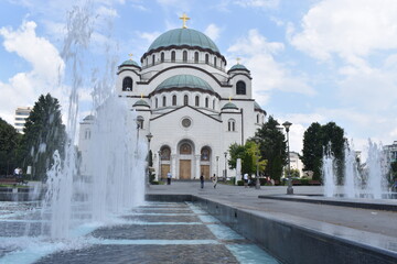 Obraz premium the temple of Saint Sava in Belgrade