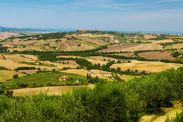 Fototapeta na wymiar Rural landscapes of beautiful Tuscany, Italy