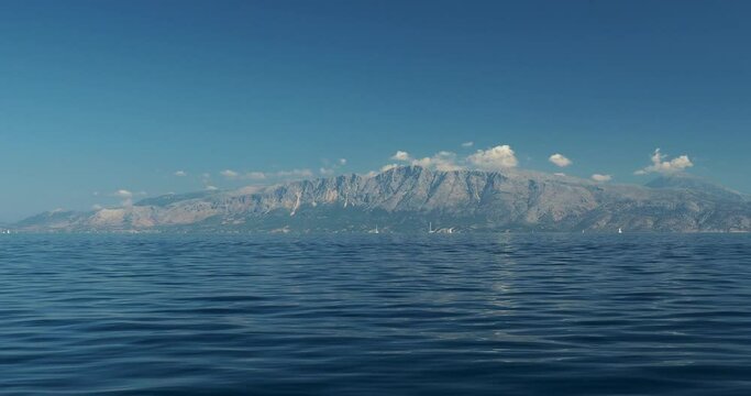 Sailing the Ionian sea in Greece