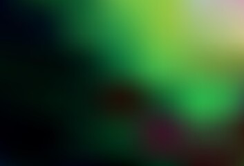 Dark Green, Red vector abstract blurred layout.