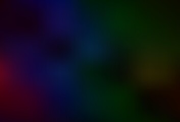 Dark Multicolor vector blurred and colored pattern.