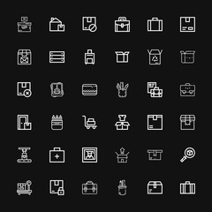 Editable 36 case icons for web and mobile