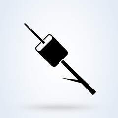 Marshmallow. vector Simple modern icon design illustration.