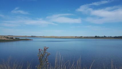 clouds over the river