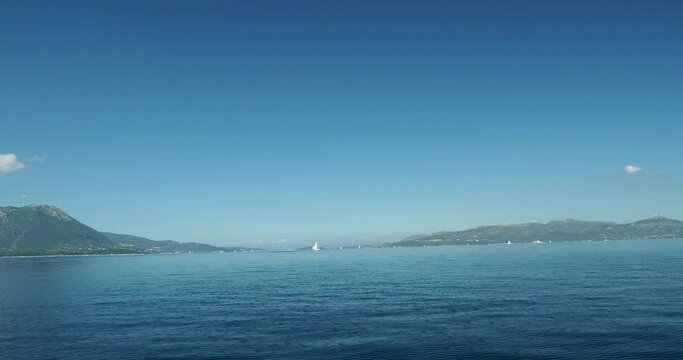 Sailing the Ionian sea in Greece