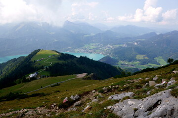 Fototapeta na wymiar St Wolfgang Austria Landscape
