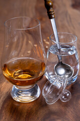 Scotch single malt and blended whisky tasting on distillery in Scotland