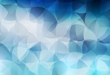 Light BLUE vector texture with abstract forms.