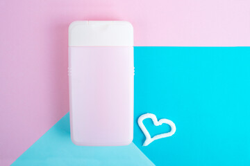 Cosmetics spa mock-up isolated on color background. Cosmetic bottle mock up.