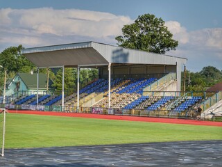 empty football stadium