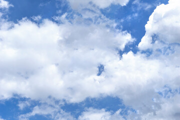 landscape of blue sky and clouds background 