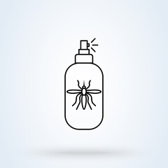Insect Repellent. Simple modern icon design illustration.
