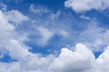 Fototapeta premium landscape of blue sky and clouds background 