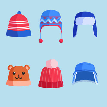 Winter Cap Collection Of Six