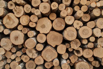 Möbelaufkleber stack of firewood texture background © Дэн Едрышов