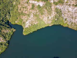 Aerial view of Krichim Reservoir, Bulgaria