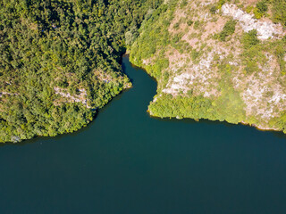 Aerial view of Krichim Reservoir, Bulgaria