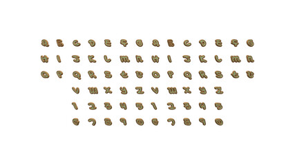 written on a white background by individual letters with a shaped font 3D illustrated on the wall with bottom shadows