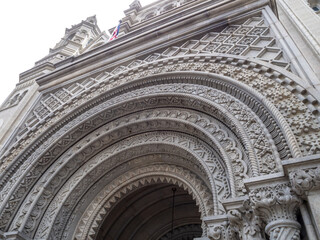 Obraz premium Masonic temple entrance downtown Philadelphia