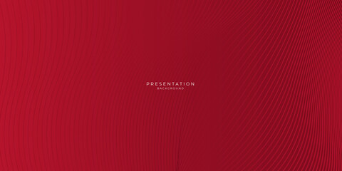 Fototapeta premium Red abstract background geometry shine and layer element vector for presentation design.