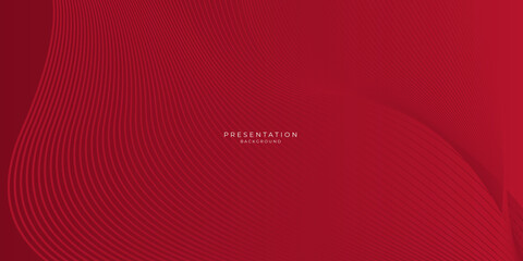 Red vector metal background with wave and space for your text