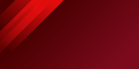 Obraz premium Abstract technology geometric red color shiny motion background
