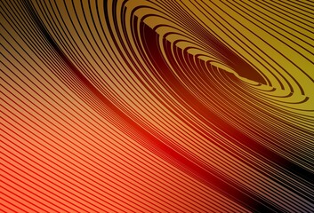 Naklejka premium Light Red, Yellow vector pattern with lines.
