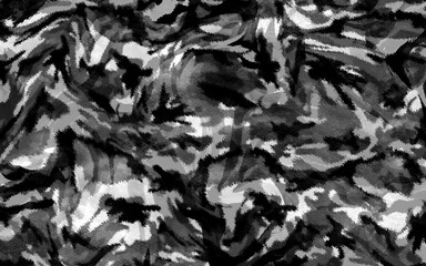 abstract camouflage with brush pattern