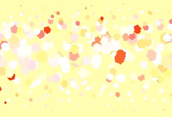Light Orange vector pattern with random forms.