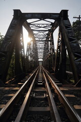 The railroad survived the black iron bridge