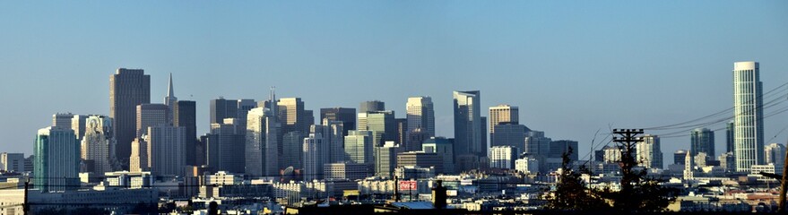 Obraz premium Panoramic Skyline Photo - San Francisco