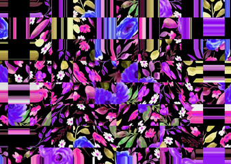 abstract floral texture design