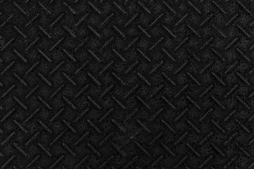 Black diamond plate texture and background seamless