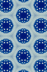 Blue Concentric Circles Pattern,  Seamless Concentric Circles Background Pattern.