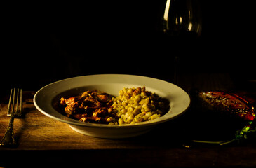 Goulash with red wine