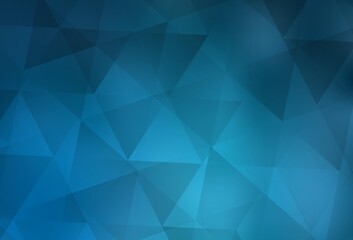 Light BLUE vector abstract mosaic pattern.