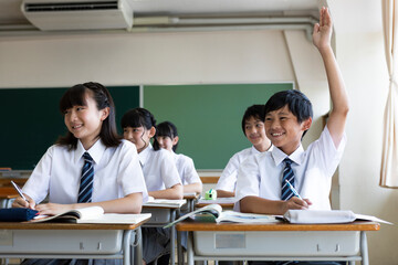 中学生の授業風景
