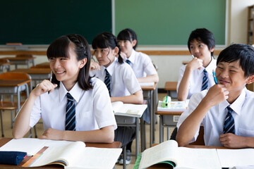 中学生の授業風景