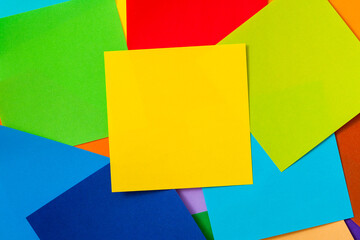 Many of colorful notes
